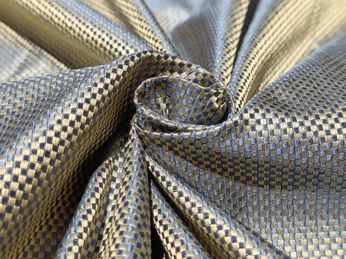 JACQUARD SILK TAFFETA CHECKS