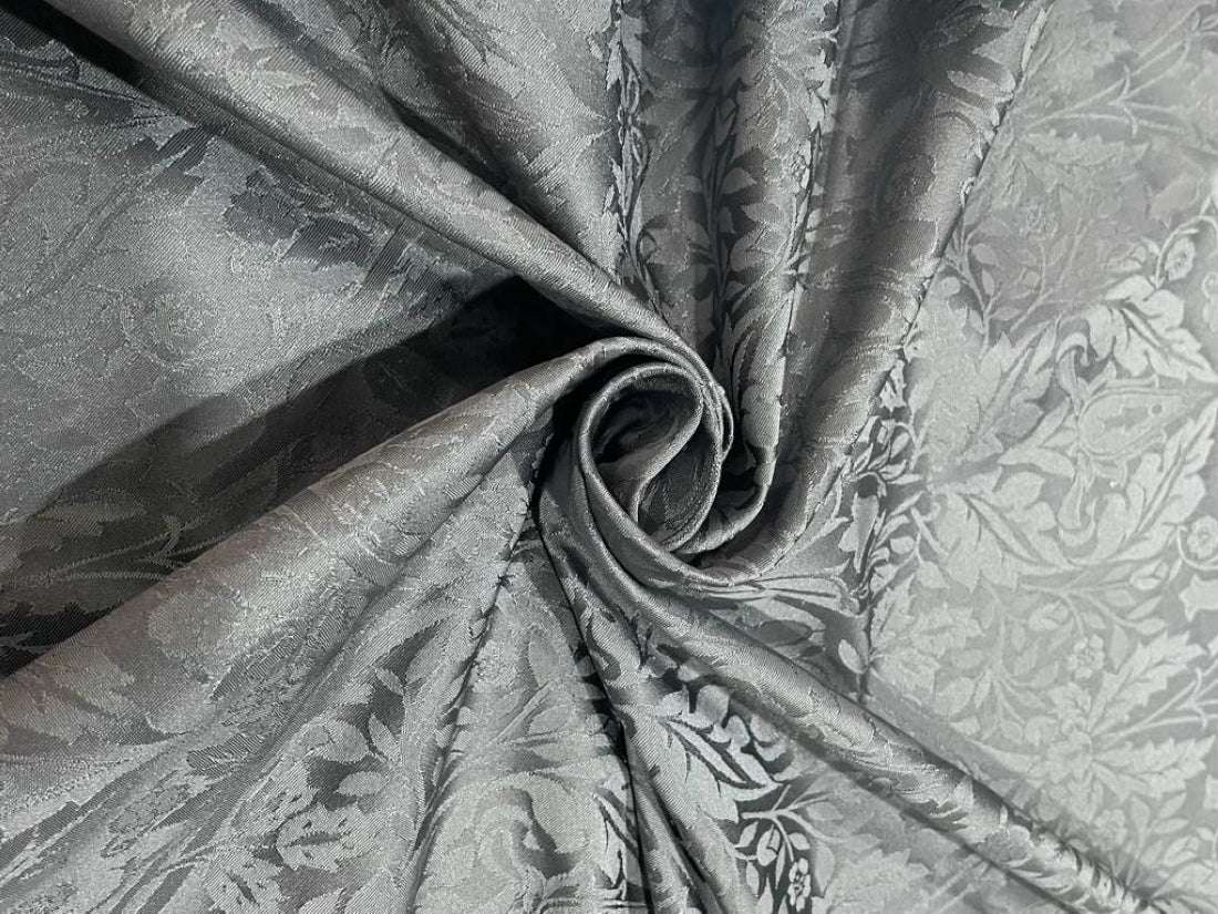 JACQUARD SILK TAFFETA GREY