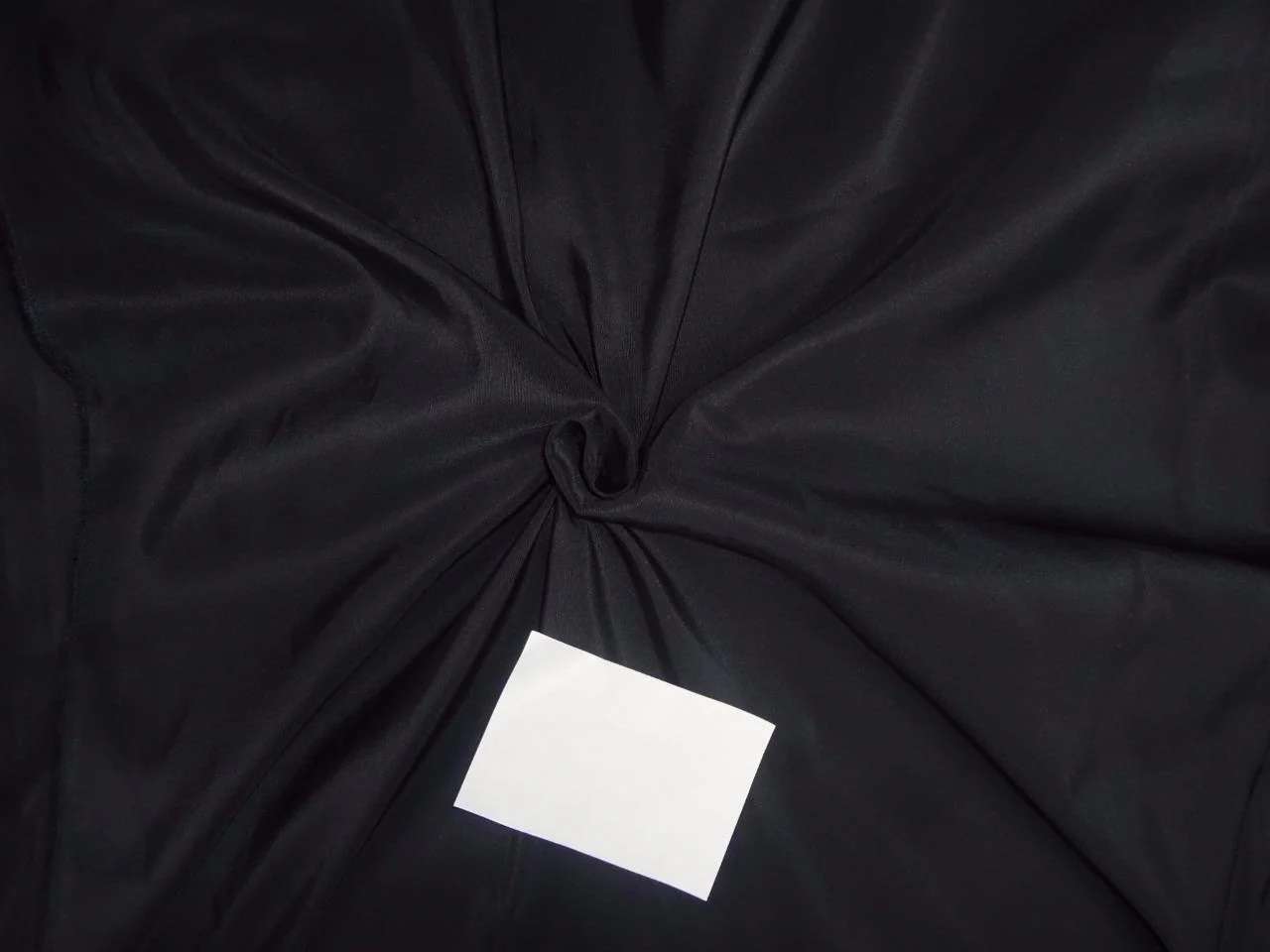 SILK TAFFETA JET BLACK