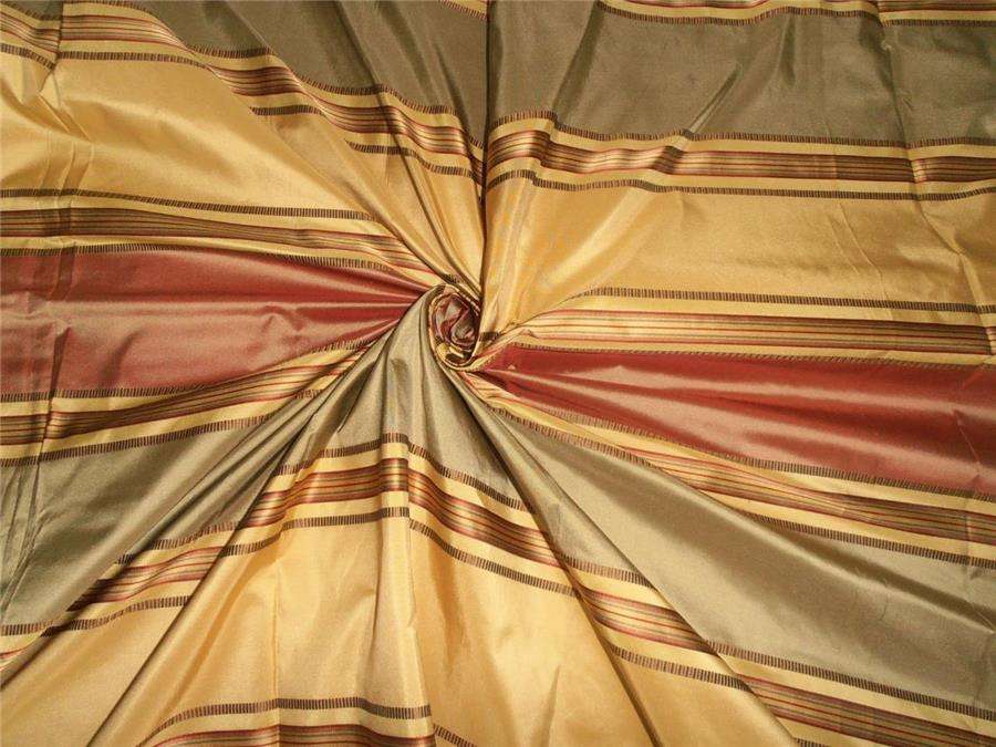 TAFFETA YELLOW/RED STRIPES